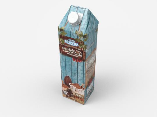 Concentrated chocolate drink with coffee